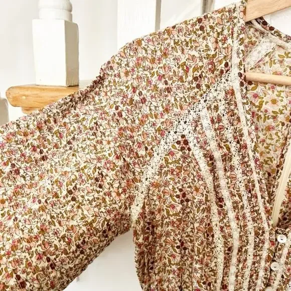 Veronica Beard Addilyn Floral Lace Trim Mini Dress Long Sleeve Beige Size 4  is available for purchase on au PAY Market - Imported Goods Online Store  Co.Ltd. | au PAY Market -